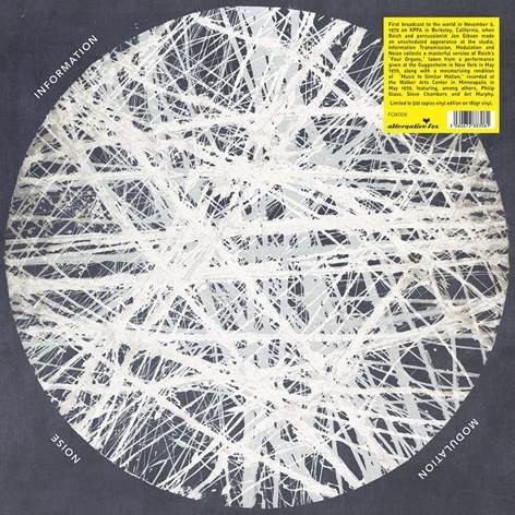 Steve Reich: INFORMATION, TRANSMISSION, MODULATION AND NOISE VINYL LP - Click Image to Close