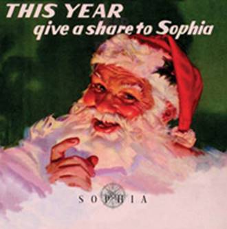 Sophia: THIS YEAR GIVE A SHARE TO SOPHIA VINYL 7" - Click Image to Close